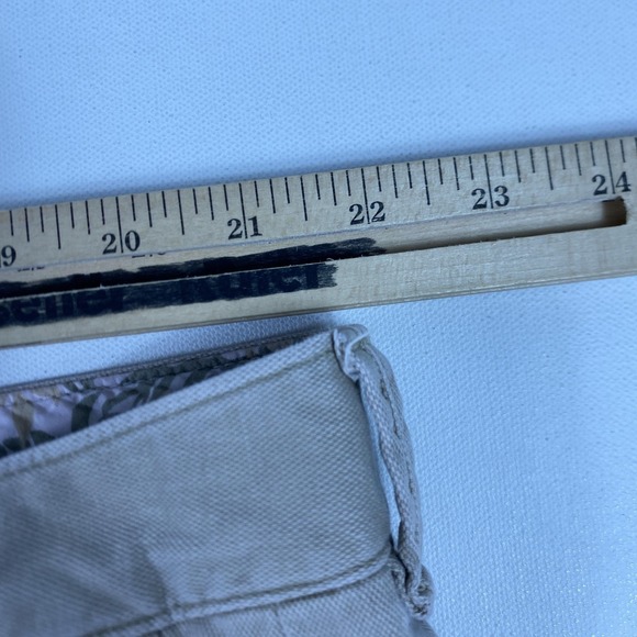 Tommy Bahama Shorts Mens 44 Beige Cargo Canvas Flat Front 11 Inseam Casual - Picture 5 of 10